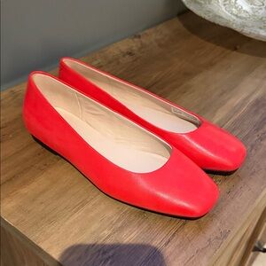 Ecco Women's Red Margot Ballet Flats